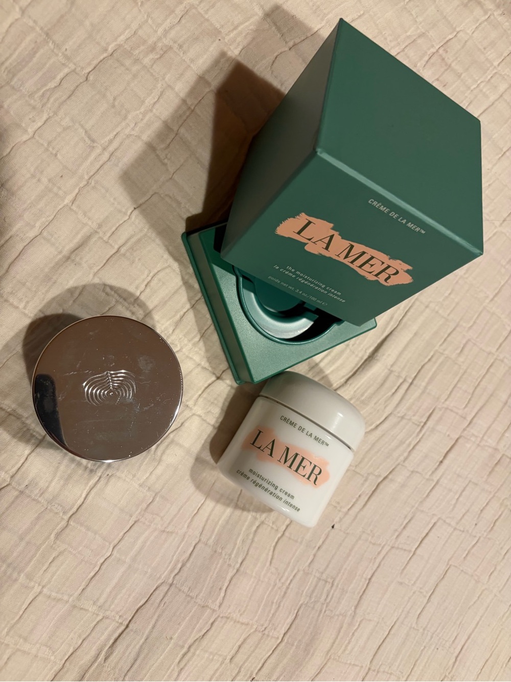 EMPTY Luxury Jar Bundle: La Mer 3.4 oz with Box & Elemis 1.6 oz